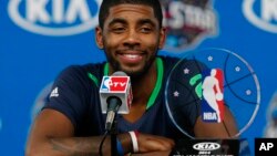 L'ex-Cavalier Kyrie Irving, All Star MVP, La Nouvelle Orléans, Louisiane, Etats-Unis, le 16 février 2014