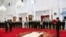 Presiden Joko Widodo melantik Kepala Lembaga Sandi Negara Mayor Jenderal Djoko Setiadi menjadi Kepala Badan Siber dan Sandi Negara, Rabu, 3 Januari 2018, di Istana Negara Jakarta. (Foto: Biro Pers Istana).