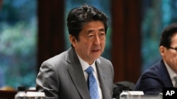 아베 신조 일본 총리. 