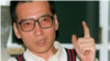 FILE - Veteran Chinese pro-democracy activist Liu Xiaobo makes a point during a March 1995 interview. 
