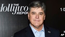 FILE - Fox News talk show host Sean Hannity attends The Hollywood Reporter's annual 35 Most Powerful People in Media event in New York, April 12, 2018.