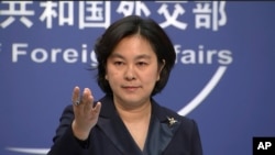 화춘잉 중국 외교부 대변인.