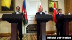 Azərbaycan, Gürcüstan, Türkiyə müdagfiə nazirləri 