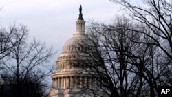资料照片：美国国会大厦。