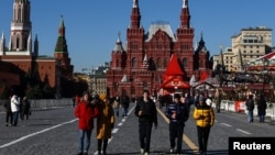 Красная площадь в Москве. 24 февраля 2025 года. (фото Reuters/Евгения Новоженина).