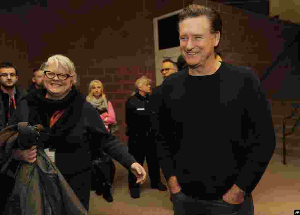 Bill Pullman, a cast member in &quot;May in the Summer,&quot; poses at the premiere on the opening night of the 2013 Sundance Film Festival, January 17, 2013.