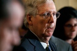 Senate Majority Leader Mitch McConnell of Kentucky attends a news conference with members of the Senate Republican Leadership, Sept. 24, 2019.