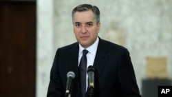 26일 사임을 발표한 무스타파 아디브 레바논 총리 지명자 (자료사진)