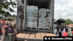 Ammunition transported by military truck out of Awae, April 4, 2018.