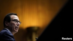 FILE - U.S. Treasury Secretary Steven Mnuchin.