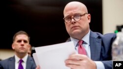 Acting Attorney General Matthew Whitaker appears before the House Judiciary Committee on Capitol Hill, Feb. 8, 2019, in Washington. 