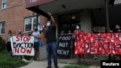 Protest protiv prinudnog iseljenja u Maunt Ranijeru u Merilendu, 10. avgust 2020 (Foto: Reuters/Leah Millis)