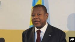 Lambert Mende, porte-parole du gouvernement de la RDC, mars 2011.