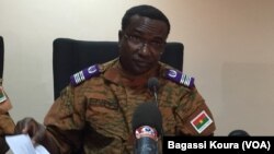Sita Sangaré, le directeur de la justice militaire du Burkina Faso en charge des enquêtes sur le putsch. (Photo Bagassi Koura, VOA.)