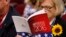 A delegate studies a copy of the Republican platform document that reflect the policies of the Republican Party that will be voted on at the Republican National Convention, in Cleveland, Ohio, July 18, 2016.