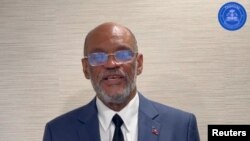 Arijel Anri obraća se naciji sa nepoznate lokacije, 11. marta 2024. (Foto: X/@PrimatureHT)