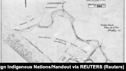 Skica područja na kom se nalazi Indijanska rezidencijalna škola u kanadskoj provinciji Saskačuan - gde je grupa indijanskih starosedelaca pronašla neobeležena grobna mesta (Foto: Reuters/National Centre for Truth and Reconciliation)