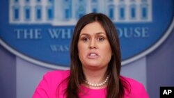 Sarah Sanders, porte-parole de la Maison Blanche, Washington, 25 juin 2018.