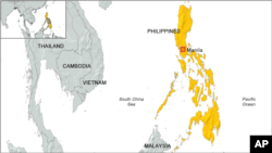 Peta kawasan Filipina.