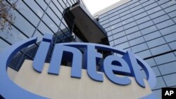미국의 세계적인 반도체업체인 인텔사 로고 (자료사진)