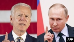 Gambar Presiden AS Joe Biden (kiri) dan Presiden Rusia Vladimir Putin (foto: ilustrasi). 
