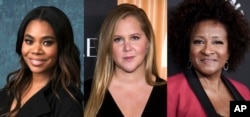 Aktris Regina Hall, Amy Schumer ak Wanda Sykes nan poupale ak oganizate 94e pri Akademi yo (Oscar) pou anime sware a.