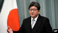 하기우다 고이치 일본 경제산업상 (자료사진)