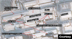지난 1일 위성 촬영한 북한 영변 우라늄농축공장. 단지 내 육불화우라늄 공급소(UF6 feed stations)와 통제실(Control room), 그 외 지원 건물 지붕 위에 눈이 먼저 녹은 모습이 보인다. (사진제공=올리 하이노넨 스팀슨센터 특별연구원· 전 IAEA 사무차장)