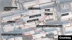 지난 1일 위성 촬영한 북한 영변 우라늄농축공장. 단지 내 육불화우라늄 공급소(UF6 feed stations)와 통제실(Control room), 그 외 지원 건물 지붕 위에 눈이 먼저 녹은 모습이 보인다. (사진제공=올리 하이노넨 스팀슨센터 특별연구원· 전 IAEA 사무차장)