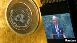 조 바이든 미국 대통령이 21일 유엔총회에서 기조연설을 했다.