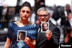 محمد رسول‌اف در کنار گلشیفته فراهانی