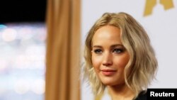 L'actrice Jennifer Lawrence est parmi les victimes du piratage numérique dont Ryan Collins, a plaidé coupable devant un tribunal de Pennsylvanie - photo prise lors du déjeuner des candidats au 88e Academy Awards à Beverly Hills, en Californie 8 fevrier 20