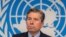 Том Флетчер, заместитель Генерального секретаря Организации Объединенных Наций по гуманитарным вопросам и координатор чрезвычайной помощи в Женеве, Швейцария, 3 декабря 2024 года