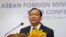 FILE - Cambodian Foreign Minister Prak Sokhonn holds a press conference after the Association of Southeast Asian Nations (ASEAN) session of ASEAN foreign ministers' retreat in Phnom Penh, Cambodia, Thursday, Feb. 17, 2022. (AP Photo/Heng Sinith)