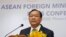 FILE - Cambodian Foreign Minister Prak Sokhonn holds a press conference after the Association of Southeast Asian Nations (ASEAN) session of ASEAN foreign ministers' retreat in Phnom Penh, Cambodia, Thursday, Feb. 17, 2022.