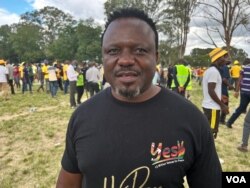 Rashid Mahiya, from non-governmental organization Heal Zimbabwe, Harare, Feb. 20, 2022. (Columbus Mavhunga/VOA)