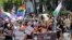 FILE - Participants with the Alliance for LGBTQ Youth march at the annual Miami Beach Gay Pride Parade, April 9, 2017, in Miami Beach, Florida.
