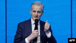 PM Norwegia Jonas Gahr Store, 11 Februari 2022. (Ludovic MARIN / POOL / AFP)