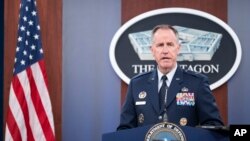 资料照：五角大楼新闻秘书帕特·莱德准将。 （美联社照片）