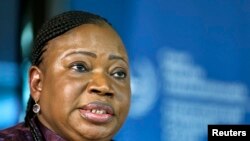 ICC Prosecutor Fatou Bensouda is seen at a news conference before the trial of Kenya's Deputy President William Ruto in The Hague in this September 9, 2013 file photo.