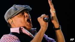 Le musicien Al Jarreau lors d'un concert à Rio de Janeiro, au Brésil, le 7 février 2017.