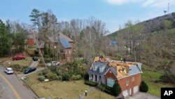 올해 3월 토네이도가 강타한 미국 앨라배마주 버밍햄. (자료사진)