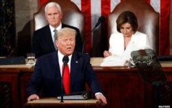 도널드 트럼프 미국 대통령이 4일 의회에서 국정연설을 했다.