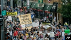 Masu zanga zanga a birnin Chicago