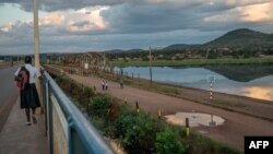 Vue du fleuve Congo en RDC.