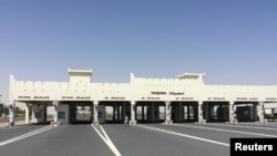 A view shows Abu Samra border crossing to Saudi Arabia, in Qatar, June 12, 2017.