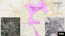 Bryusselda portlashlar, o'nlab odam o'lgan