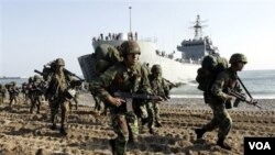 Latihan militer Korea Selatan, yang dianggap Pyongyang sebagai provokasi perang.