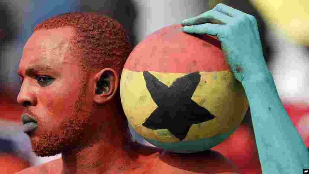 Un supporter des Black Stars du Ghana.