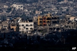 សំណង់អគារនិងលំនៅឋានជាច្រើននៅកណ្តាលទីក្រុងហ្កាហ្សាត្រូវបានបំផ្លាញ ថ្ងៃទី១៩ ខែមីនា ឆ្នាំ២០២៤។